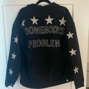 SOMEBODYS PROBLEM MORGAN WALLEN JEAN JACKET